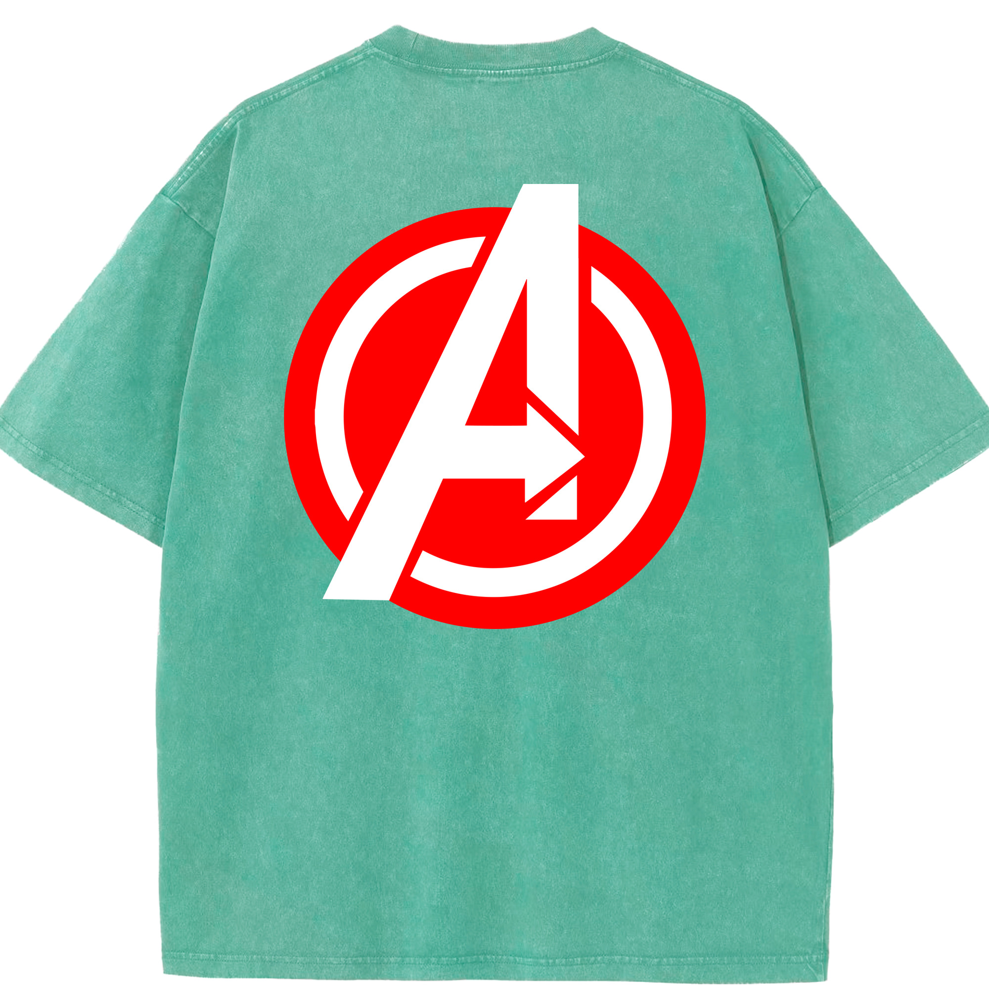 （画像用） アベンジャーズ The Avengers 綿100% ヴィンテージ風 半袖Tシャツ（背面プリント）